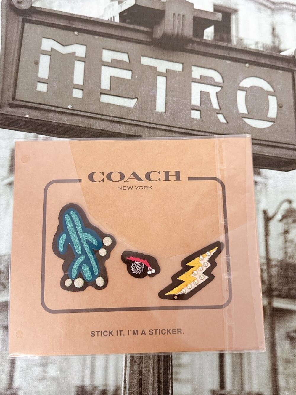 Coach Leather Stickers Patch Set Bag Purse Laptop Notebook Decals